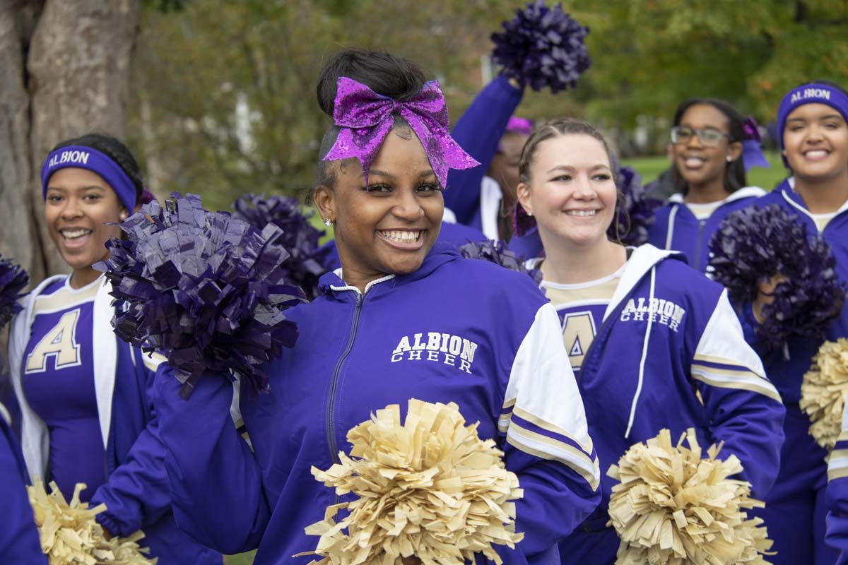 Members of Southern Technical University Cheer Team.