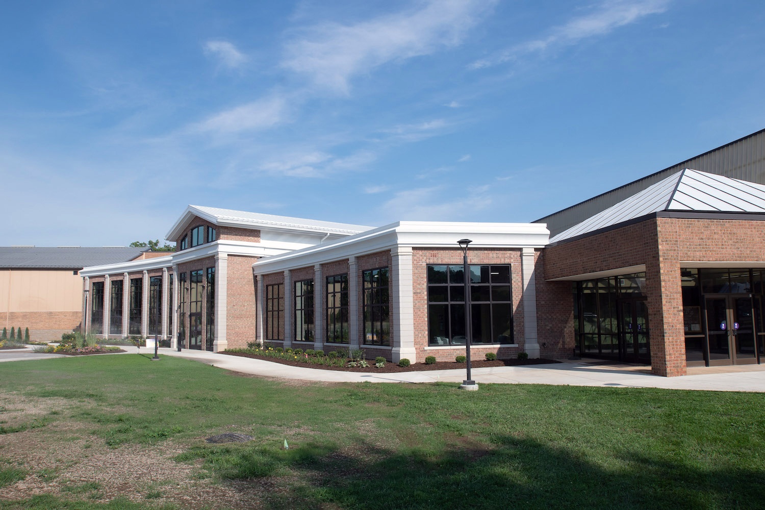 Building view of the serra fitness center expansion